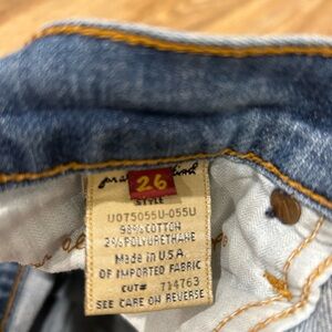 7 For All Mankind Blue Boot Cut Jeans